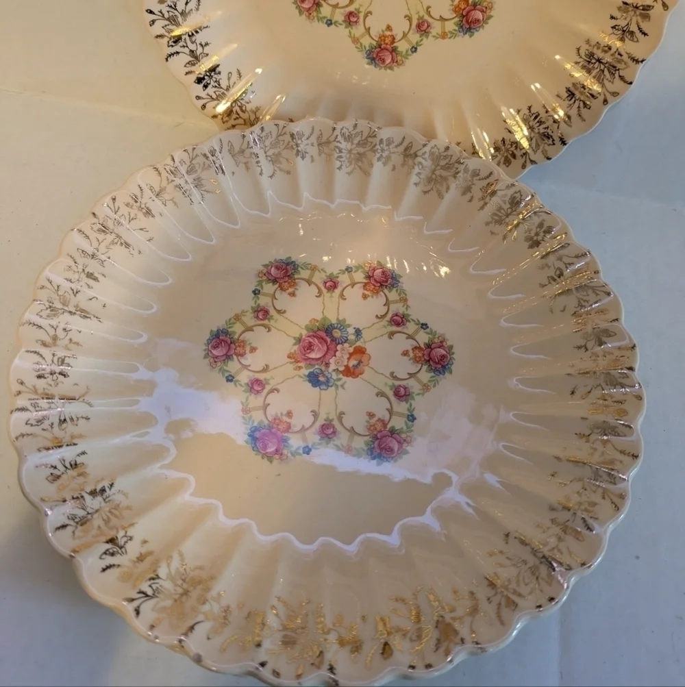 Vintage Franklinware 22K Gold Plate USA. Set of 4.